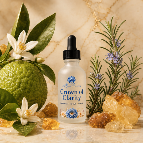 Crown of Clarity Body Oil with Petitgrain, Rosemary, and Frankincense
