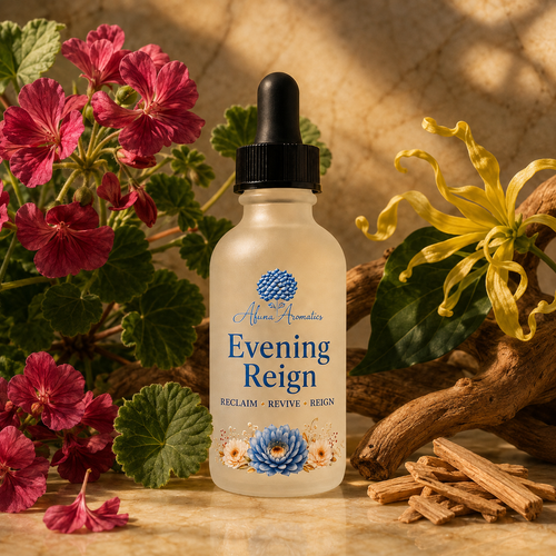 Evening Reign Body Oil with Geranium, Ylang Ylang, and Sandalwood