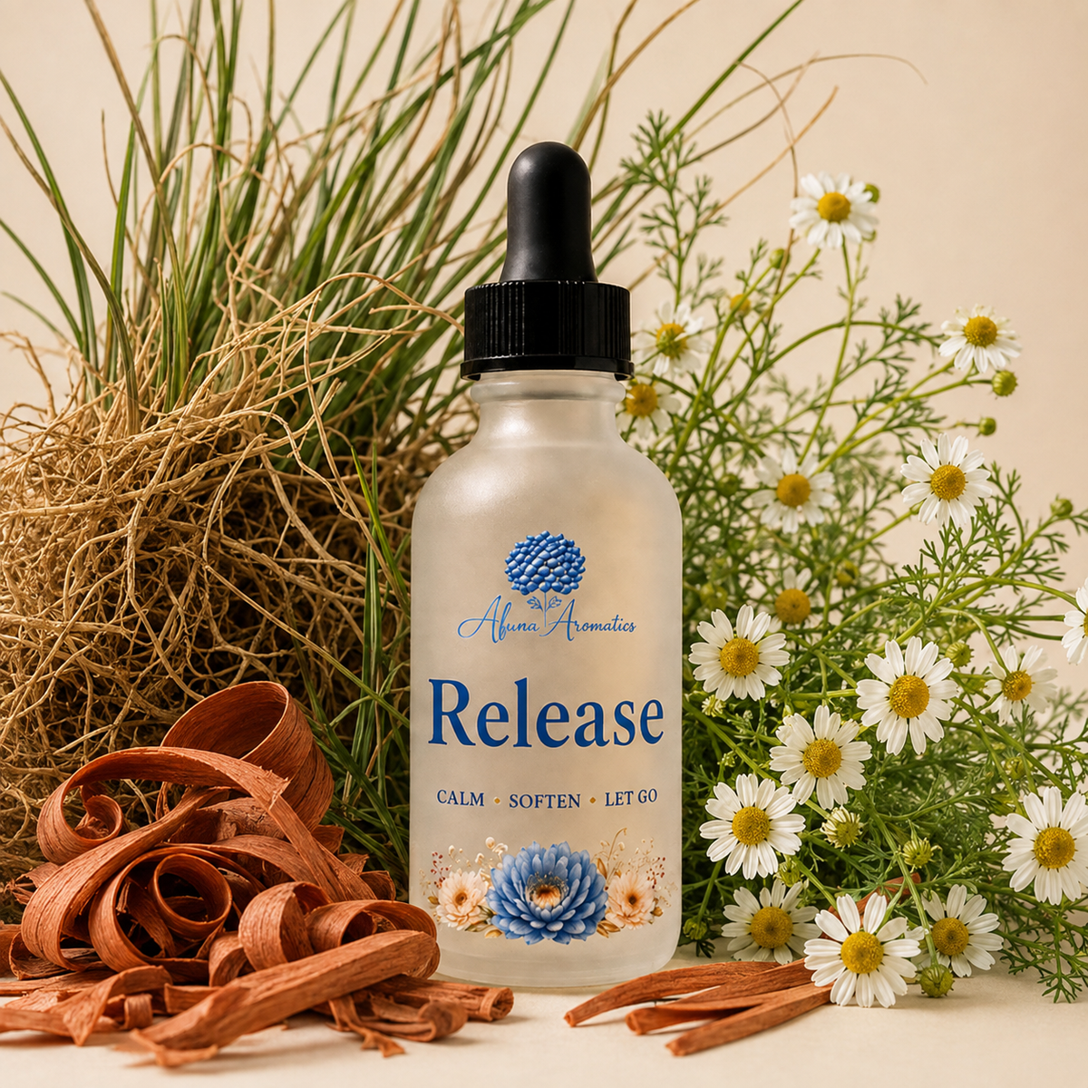 Release Body Oil with Vetiver, Chamomile, and Sandalwood
