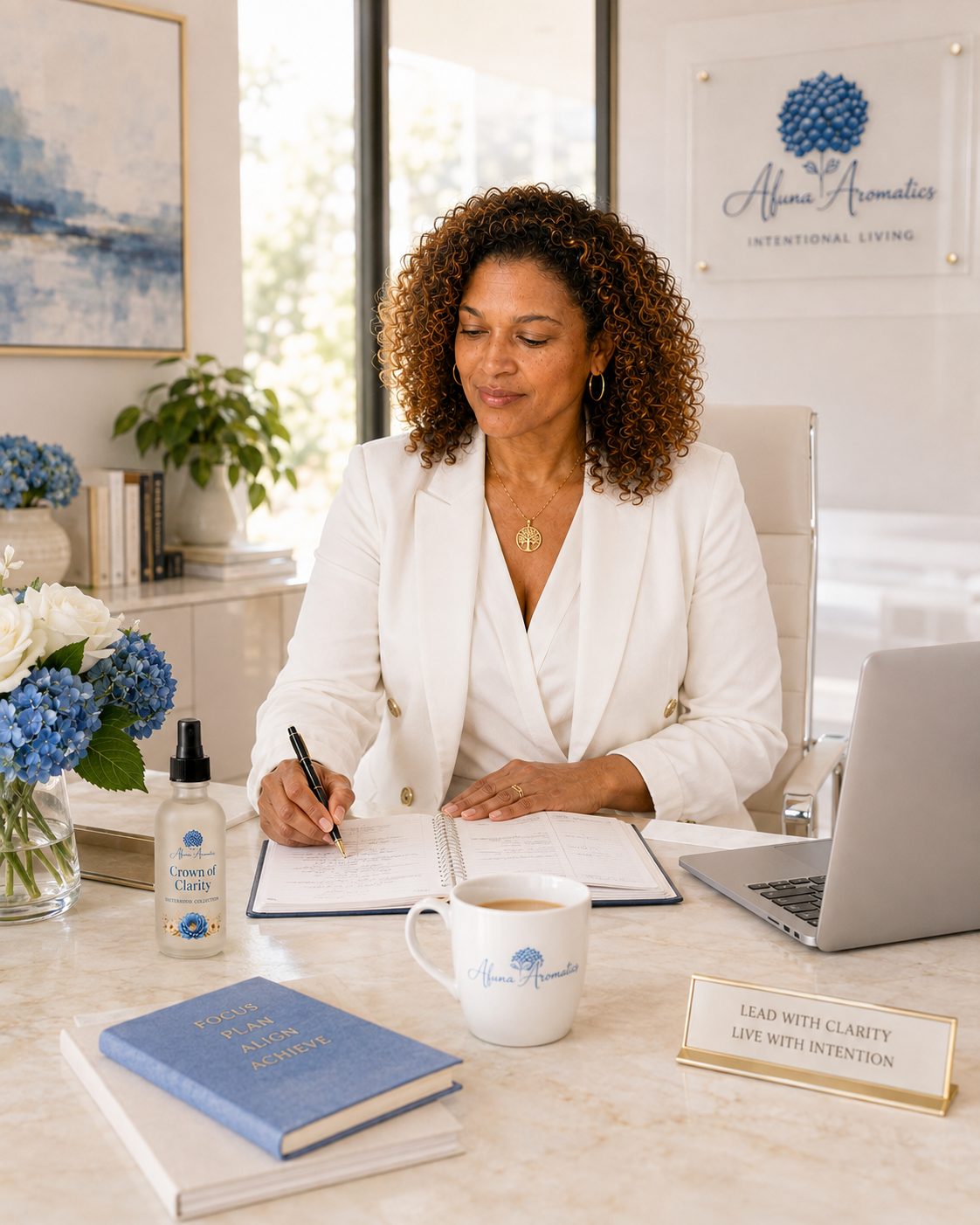 Crown of Clarity — a focused writing moment.