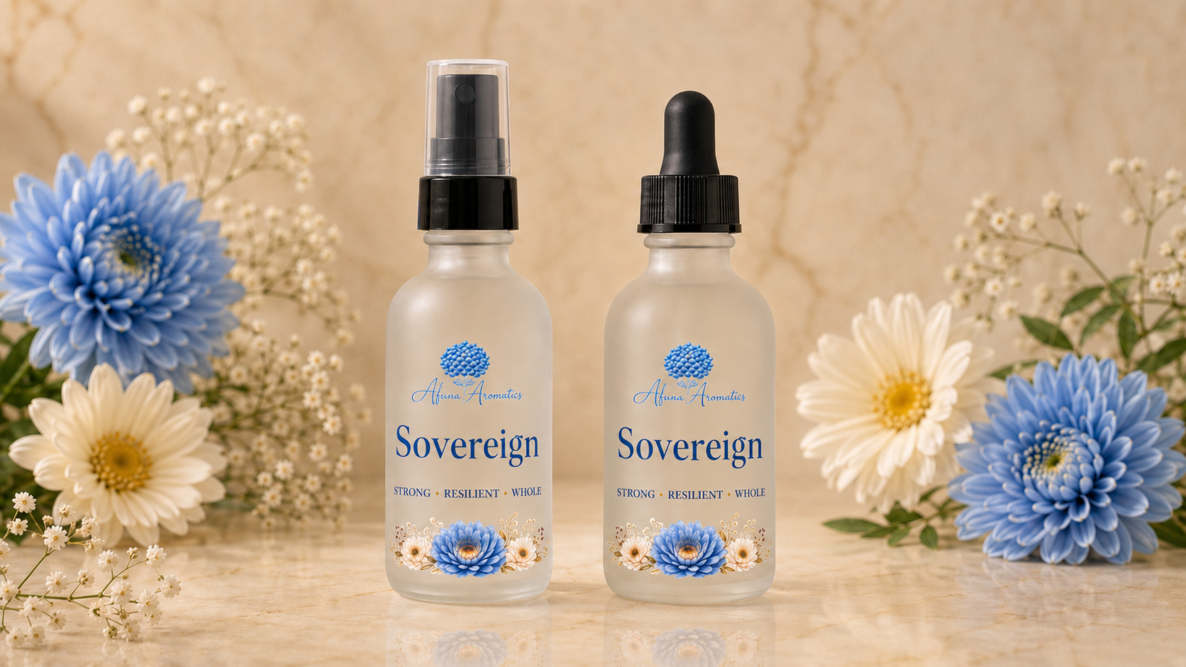 Sovereign Body Oil and Mood Mist.